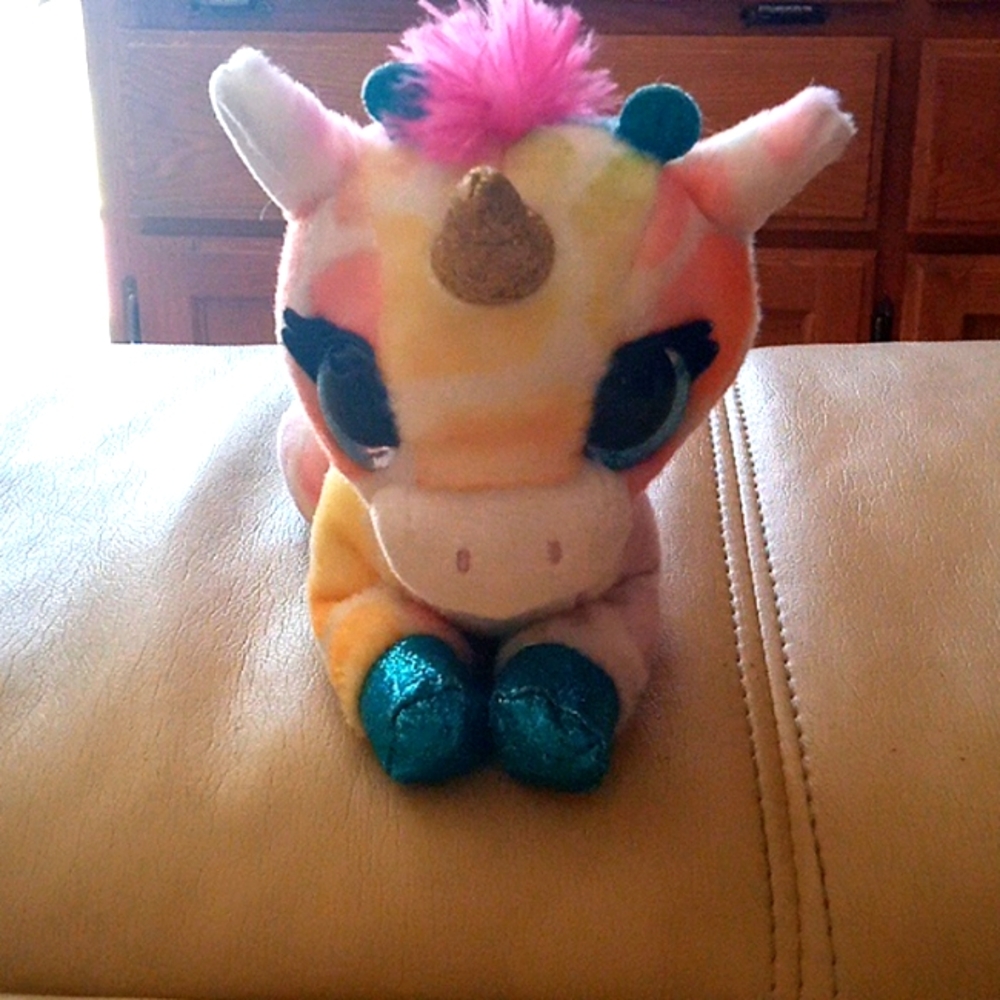 Unicorn Giraffe Stuff Animal Rainbow